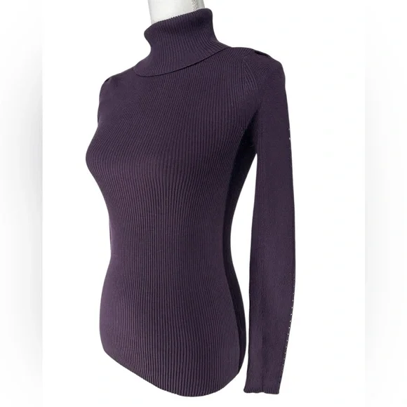 PHILOSOPHY / Deep Purple Turtleneck / Small - Picture 3 of 11